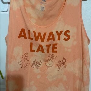 Disney Orange Tie-Dye Tank Top